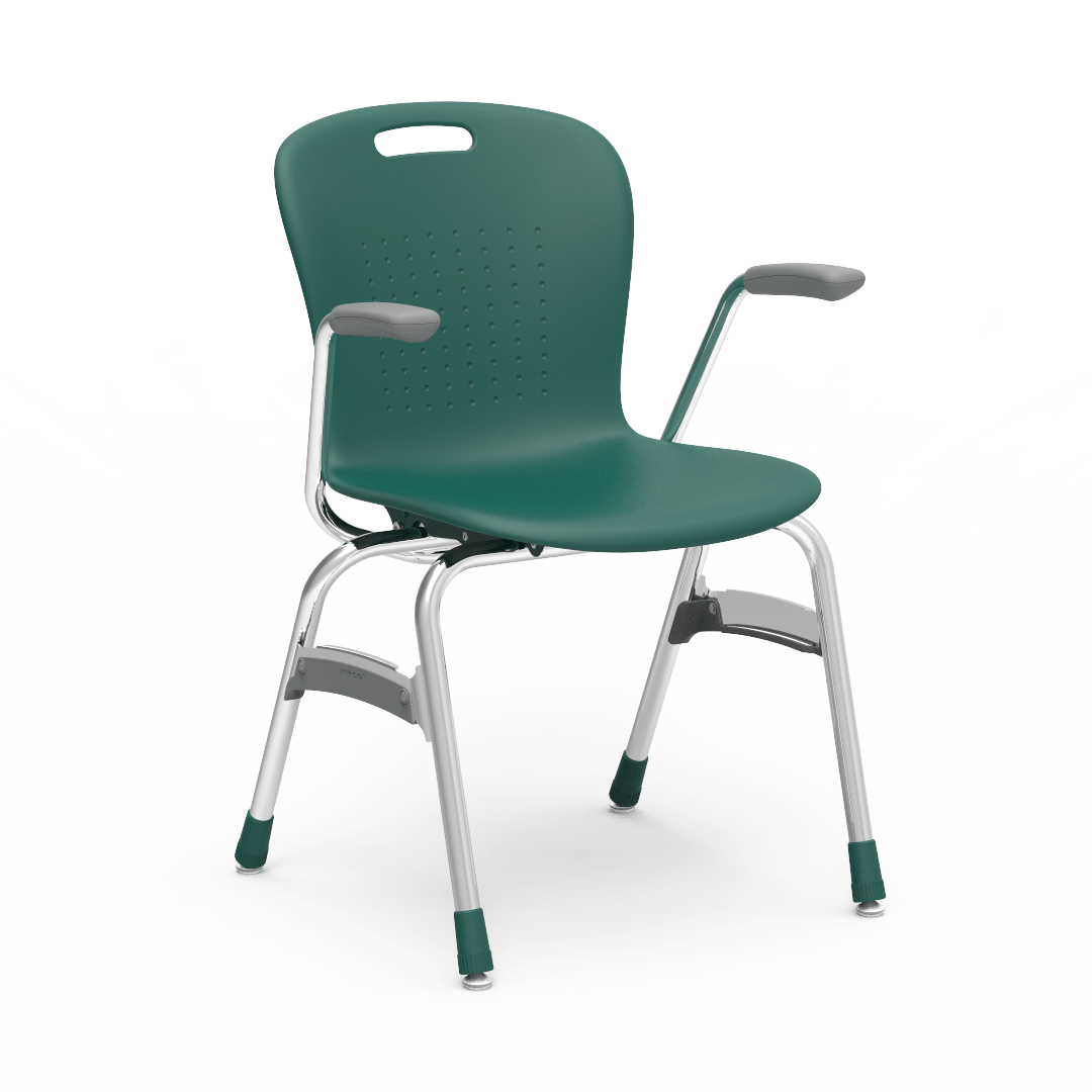 Virco SG418A - Sage Series 4-Leg Chair with Armrests - 18" Seat Height (Virco SG418A) - SchoolOutlet