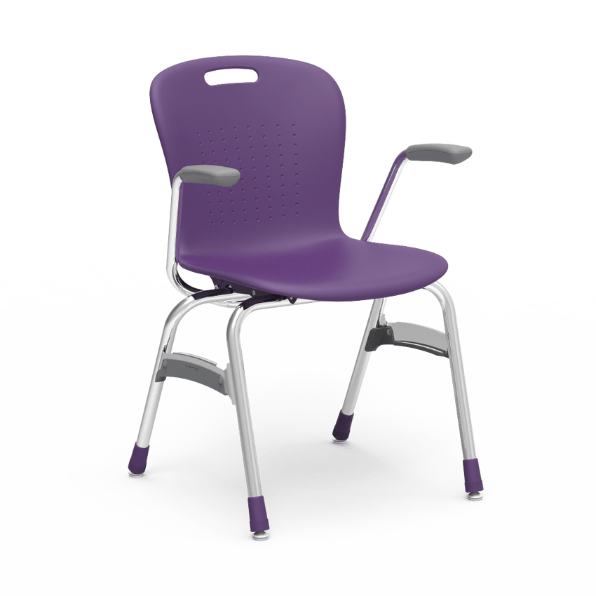 Virco SG418A - Sage Series 4-Leg Chair with Armrests - 18" Seat Height (Virco SG418A) - SchoolOutlet