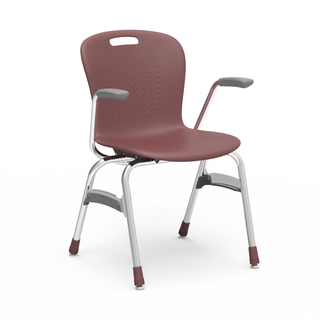 Virco SG418A - Sage Series 4-Leg Chair with Armrests - 18" Seat Height (Virco SG418A) - SchoolOutlet