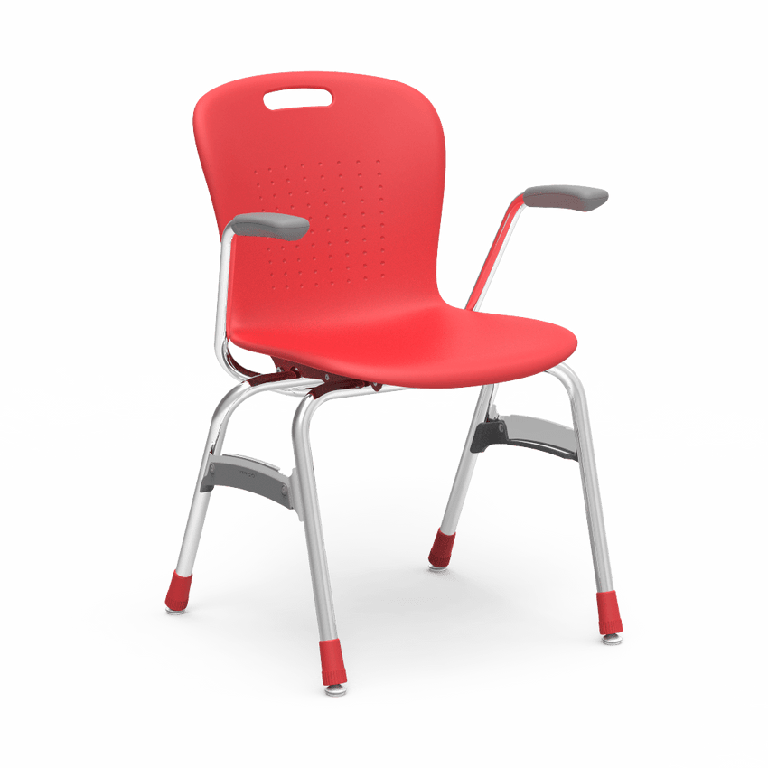 Virco SG418A - Sage Series 4-Leg Chair with Armrests - 18" Seat Height (Virco SG418A) - SchoolOutlet