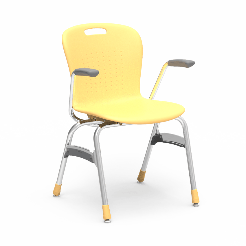 Virco SG418A - Sage Series 4-Leg Chair with Armrests - 18" Seat Height (Virco SG418A) - SchoolOutlet