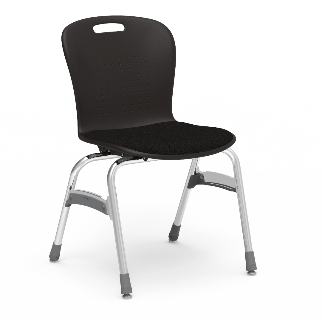 Virco SG418P - Sage Stack Chair - 18" Seat Height with Padded Upholstered Seat Cushion (Virco SG418P) - SchoolOutlet