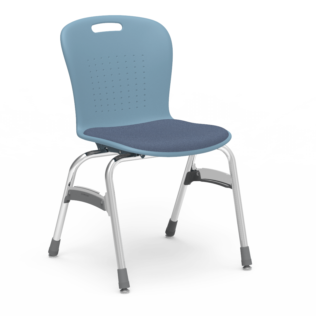 Virco SG418P - Sage Stack Chair - 18" Seat Height with Padded Upholstered Seat Cushion (Virco SG418P) - SchoolOutlet