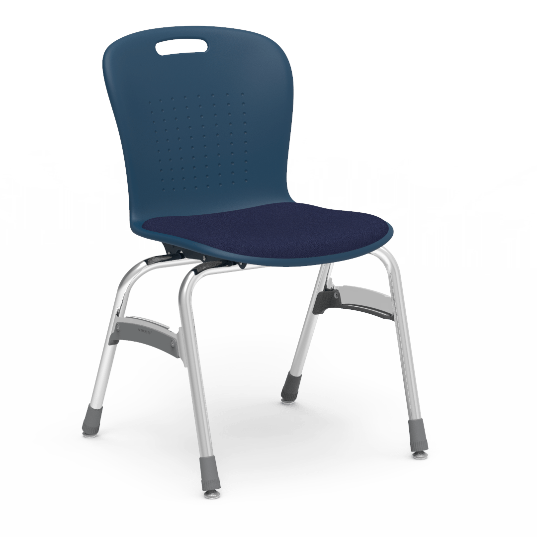 Virco SG418P - Sage Stack Chair - 18" Seat Height with Padded Upholstered Seat Cushion (Virco SG418P) - SchoolOutlet