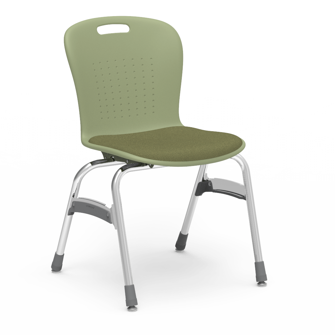 Virco SG418P - Sage Stack Chair - 18" Seat Height with Padded Upholstered Seat Cushion (Virco SG418P) - SchoolOutlet