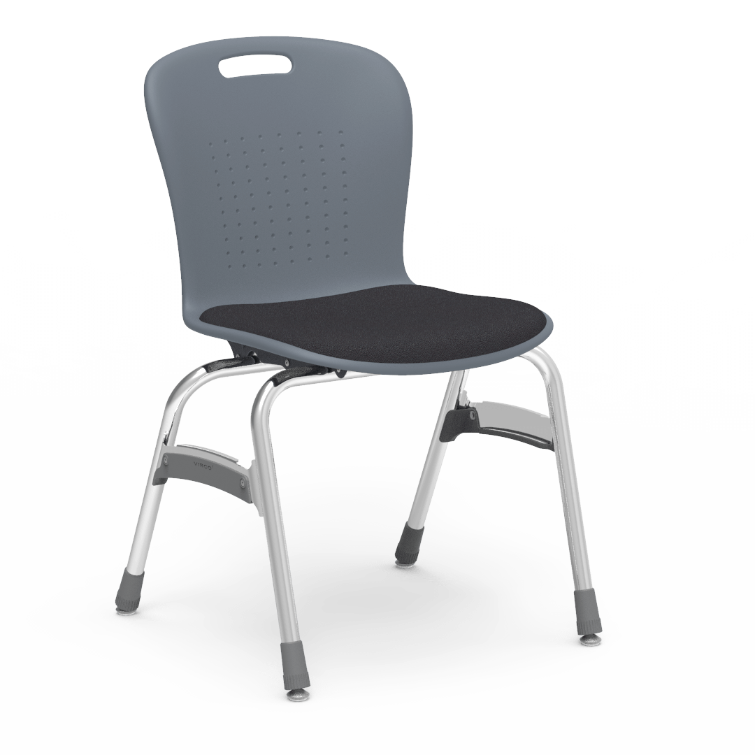 Virco SG418P - Sage Stack Chair - 18" Seat Height with Padded Upholstered Seat Cushion (Virco SG418P) - SchoolOutlet