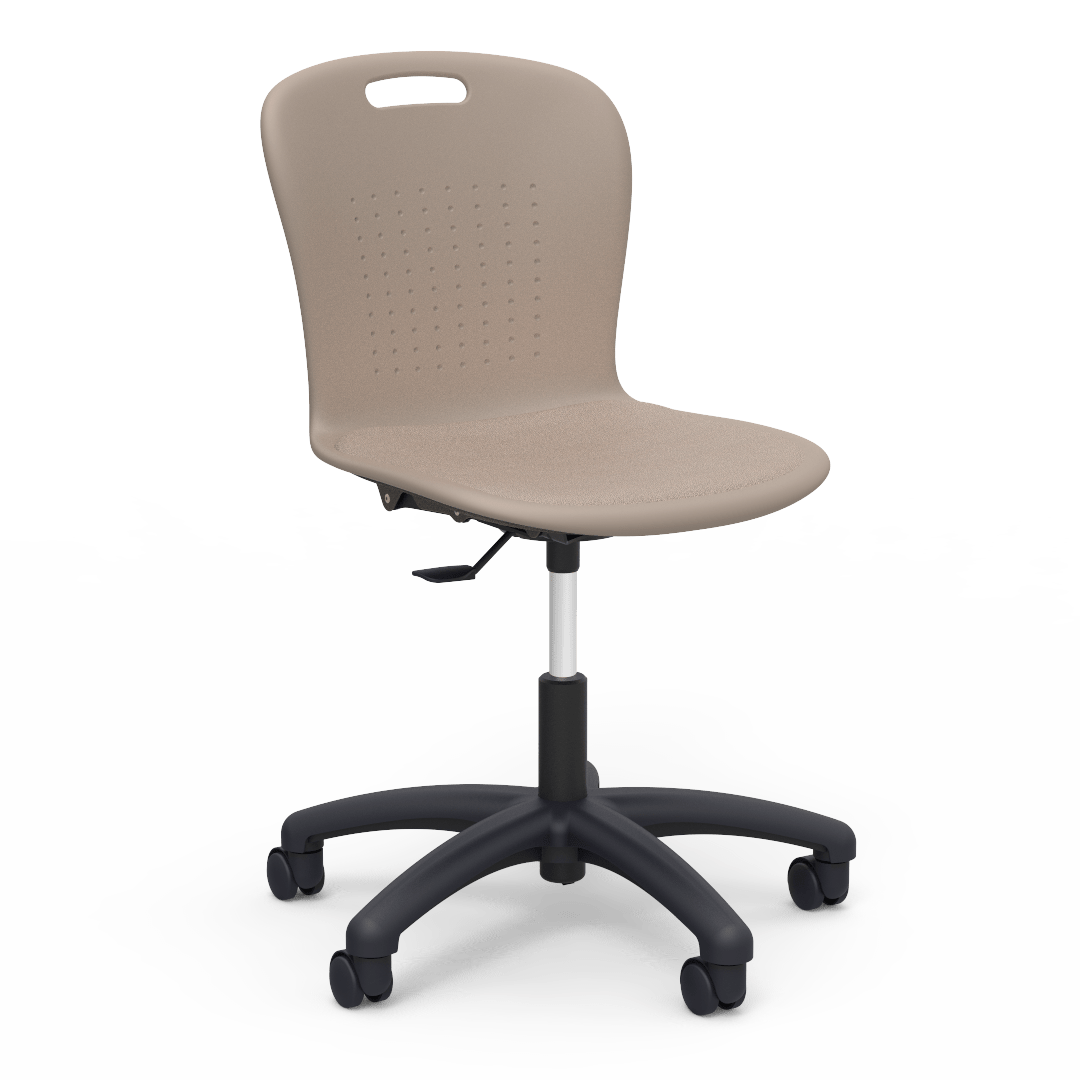 Virco SGTASK18P - Sage Series Task Chair - 18" Seat Height with Padded Upholstered Seat Cushion (Virco SGTASK18P) - SchoolOutlet