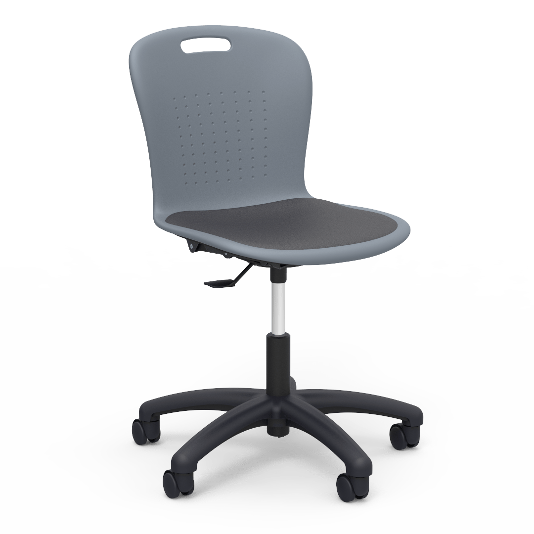 Virco SGTASK18P - Sage Series Task Chair - 18" Seat Height with Padded Upholstered Seat Cushion (Virco SGTASK18P) - SchoolOutlet