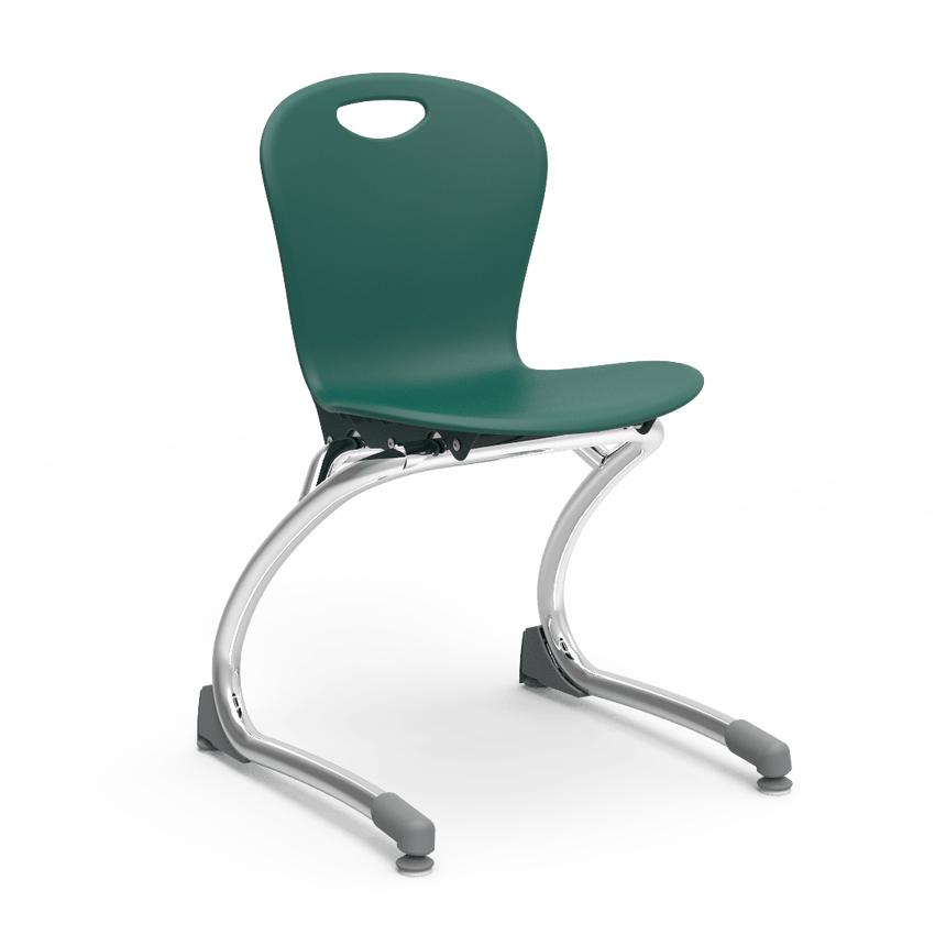Virco ZCANT13 - Zuma Series Cantilevered Legged Ergonomic Chair, Contoured Seat/Back - 13" Seat Height (Virco ZCANT13) - SchoolOutlet
