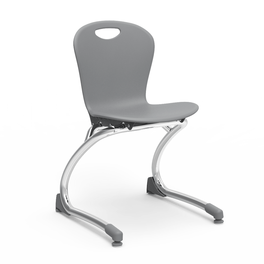 Virco ZCANT13 - Zuma Series Cantilevered Legged Ergonomic Chair, Contoured Seat/Back - 13" Seat Height (Virco ZCANT13) - SchoolOutlet