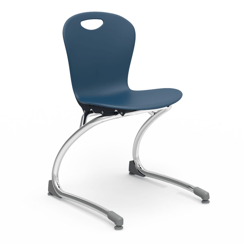 Virco ZCANT15 - Zuma Series Cantilevered Legged Ergonomic Chair, Contoured Seat/Back - 15" Seat Height (Virco ZCANT15) - SchoolOutlet