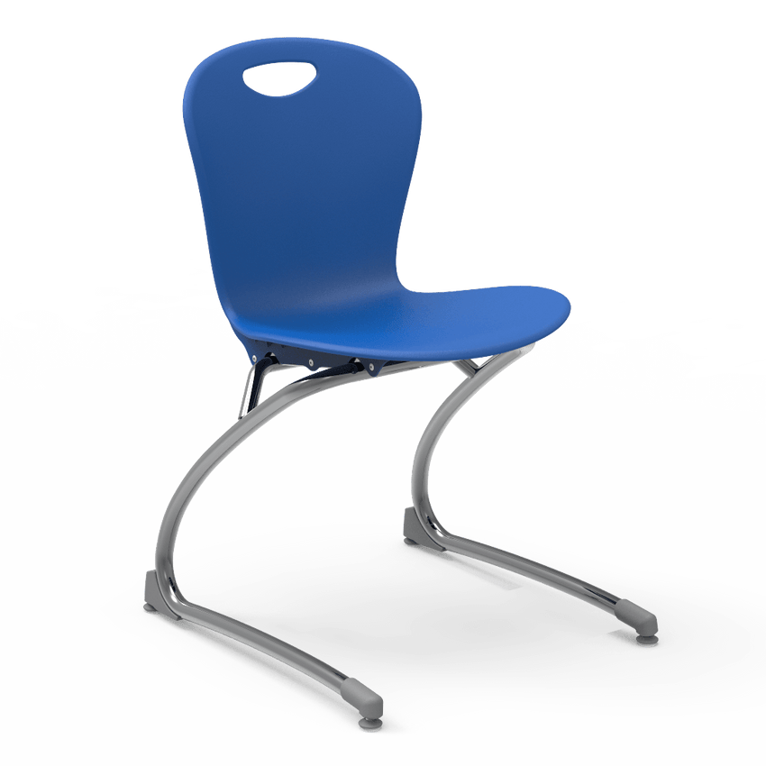 Virco ZCANT18 - Zuma Series Cantilevered Legged Ergonomic Chair, Contoured Seat/Back - 18" Seat Height (Virco ZCANT18) - SchoolOutlet