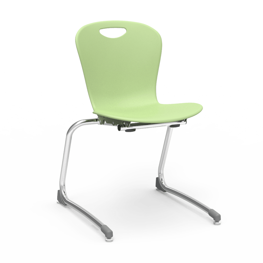 Virco ZSTCANT18 - Zuma Series Stacking Cantilever Chair, 18" Seat Height, 5th Grade - Adult (Virco ZSTCANT18) - SchoolOutlet