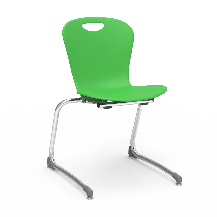 Virco ZSTCANT18 - Zuma Series Stacking Cantilever Chair, 18" Seat Height, 5th Grade - Adult (Virco ZSTCANT18) - SchoolOutlet