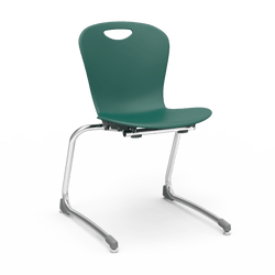 Virco ZSTCANT18 - Zuma Series Stacking Cantilever Chair, 18" Seat Height, 5th Grade - Adult (Virco ZSTCANT18)