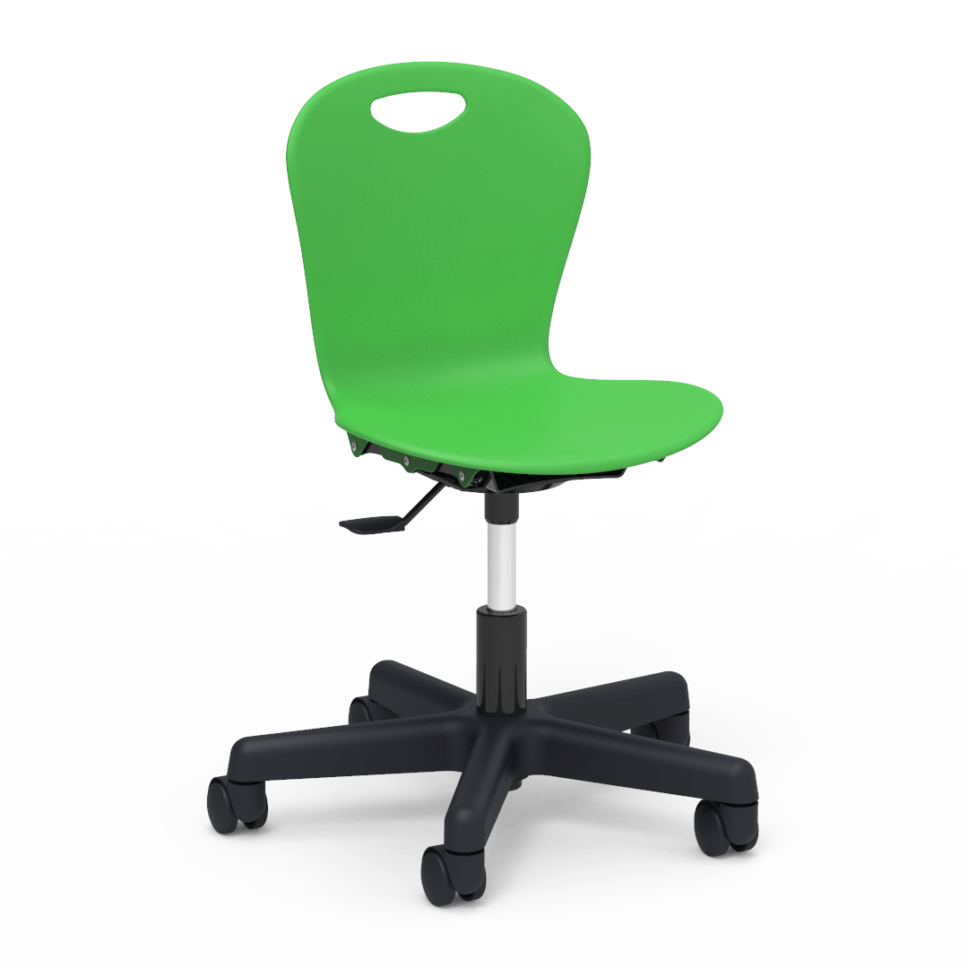 Virco ZTASK15 - Zuma Series Mobile Task Chair with Wheels - Seat adjusts 14" - 17" (Virco ZTASK15) - SchoolOutlet