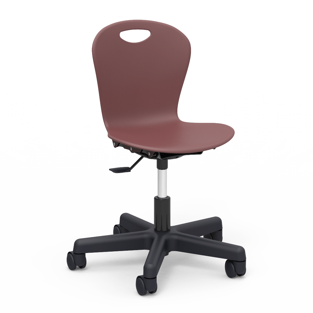 Virco ZTASK15 - Zuma Series Mobile Task Chair with Wheels - Seat adjusts 14" - 17" (Virco ZTASK15) - SchoolOutlet