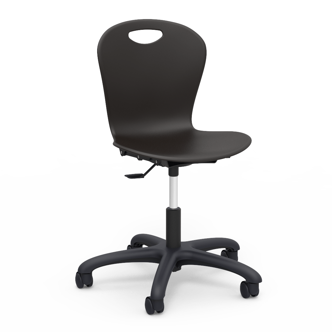 Virco ZTASK18 Mobile Student Task Chair for Training Rooms, Computer Labs, Schools & Classrooms, Adjustable Heigh - SchoolOutlet