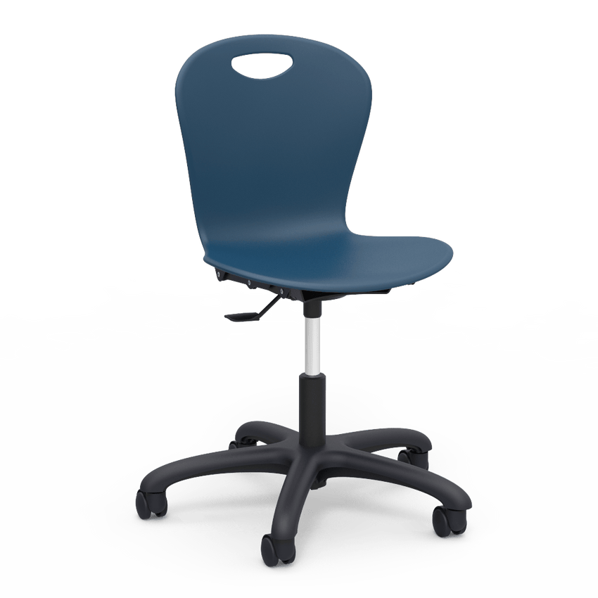 Virco ZTASK18 Mobile Student Task Chair for Training Rooms, Computer Labs, Schools & Classrooms, Adjustable Heigh - SchoolOutlet