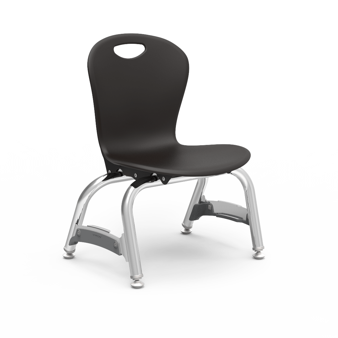 Virco ZU410 - Zuma Series 4-Legged Ergonomic Stack Chair, Contoured Seat/Back - 10" Seat Height (Virco ZU410) - SchoolOutlet