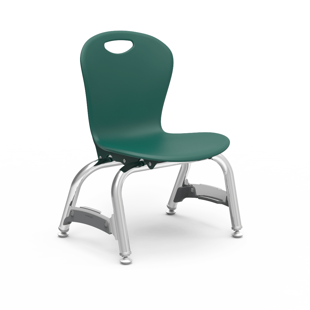 Virco ZU410 - Zuma Series 4-Legged Ergonomic Stack Chair, Contoured Seat/Back - 10" Seat Height (Virco ZU410) - SchoolOutlet