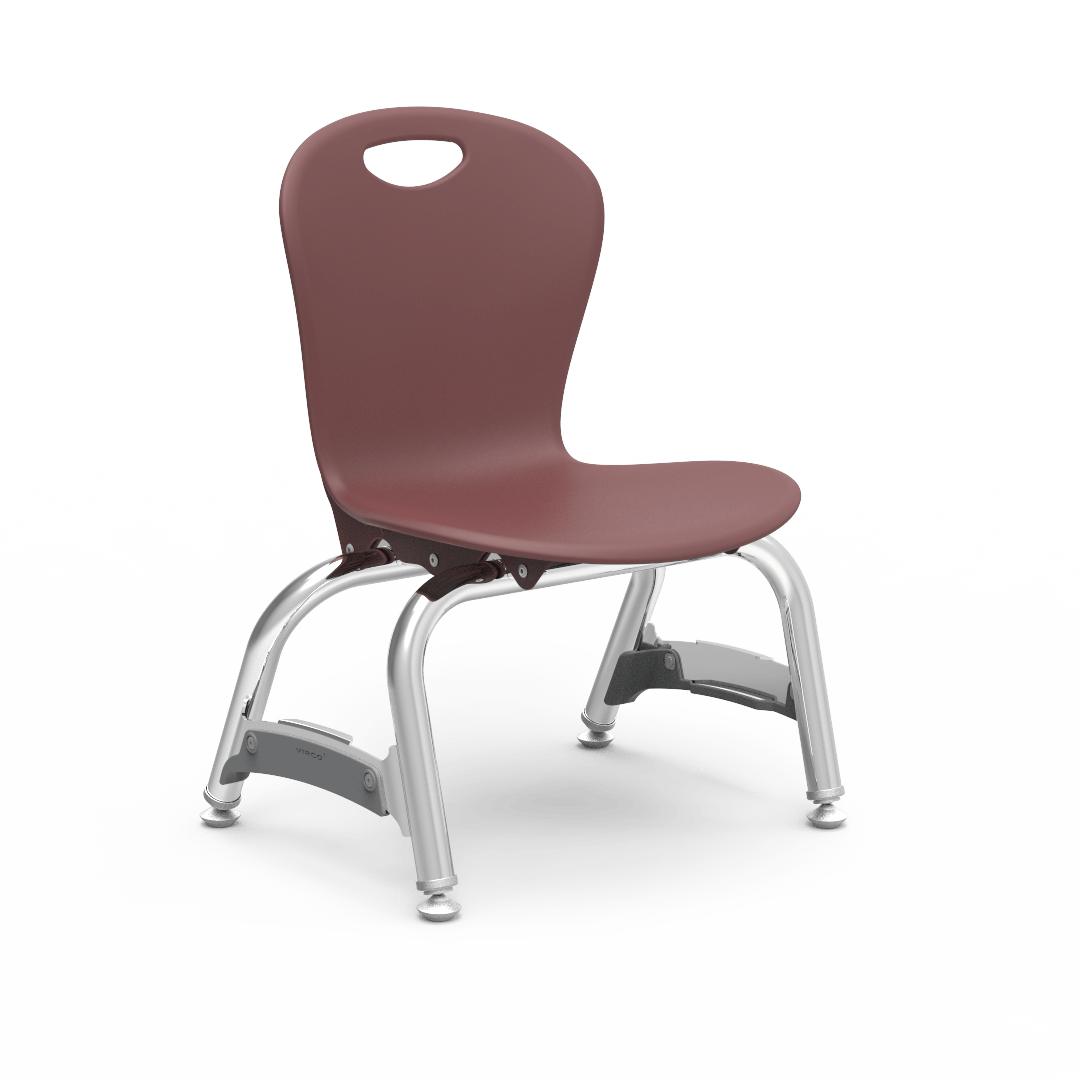 Virco ZU410 - Zuma Series 4-Legged Ergonomic Stack Chair, Contoured Seat/Back - 10" Seat Height (Virco ZU410) - SchoolOutlet