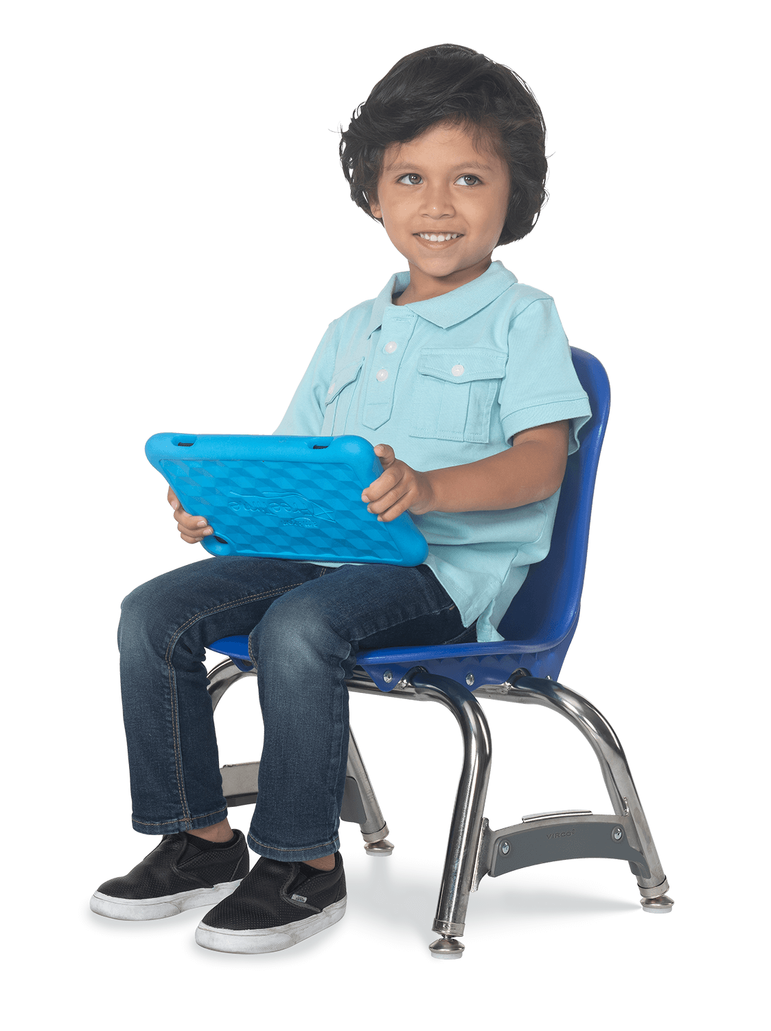 Virco ZU410 - Zuma Series 4-Legged Ergonomic Stack Chair, Contoured Seat/Back - 10" Seat Height (Virco ZU410) - SchoolOutlet