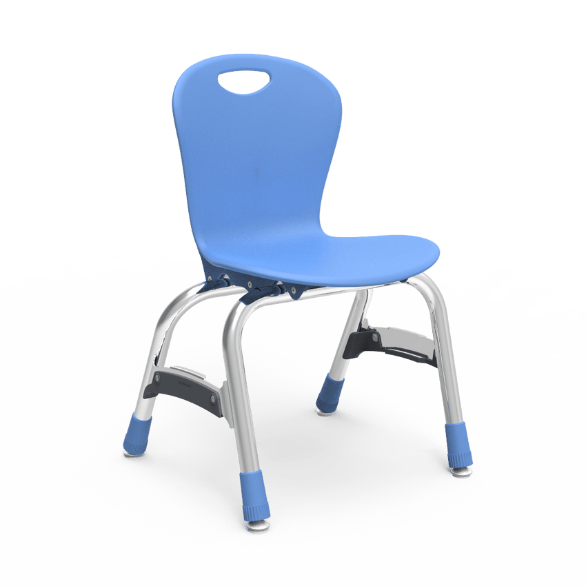 Virco ZU413 - Zuma Series 4-Legged Ergonomic Stack Chair, Contoured Seat/Back - 13" Seat Height (Virco ZU413) - SchoolOutlet