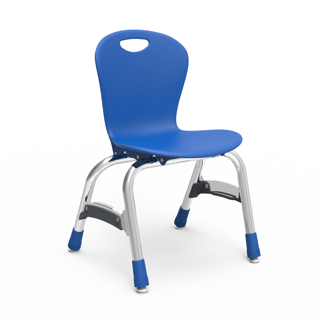 Virco ZU413 - Zuma Series 4-Legged Ergonomic Stack Chair, Contoured Seat/Back - 13" Seat Height (Virco ZU413) - SchoolOutlet