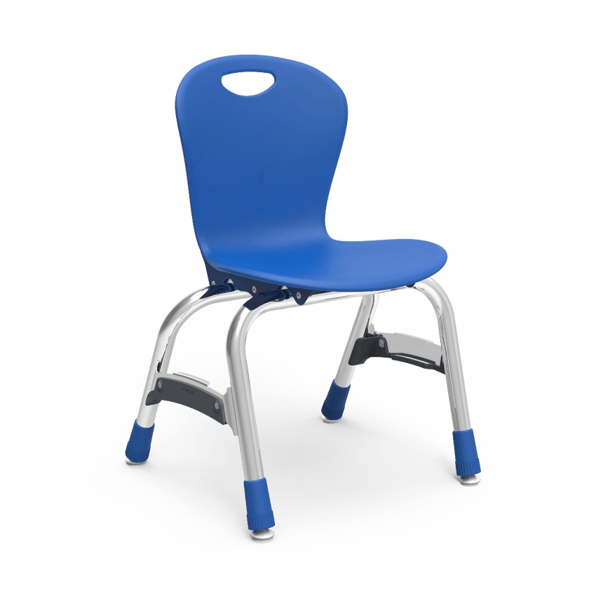 Virco ZU413 - Zuma Series 4-Legged Ergonomic Stack Chair, Contoured Seat/Back - 13" Seat Height (Virco ZU413) - SchoolOutlet