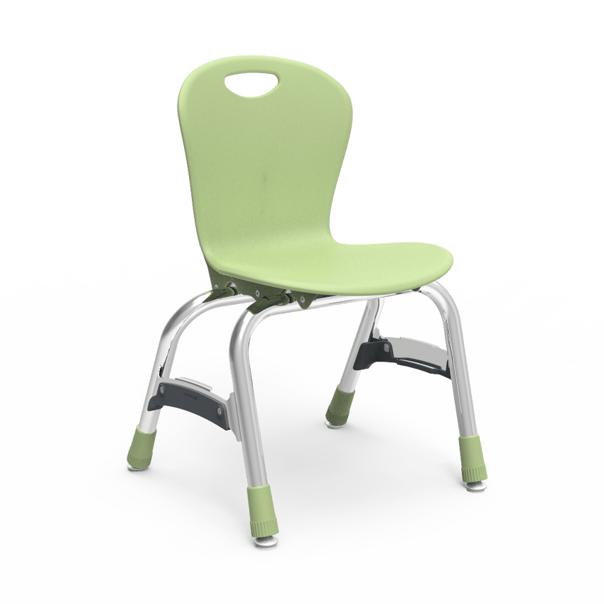 Virco ZU413 - Zuma Series 4-Legged Ergonomic Stack Chair, Contoured Seat/Back - 13" Seat Height (Virco ZU413) - SchoolOutlet