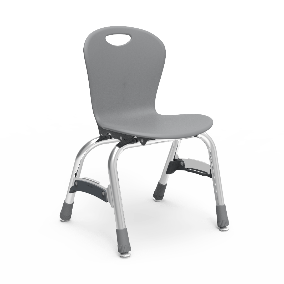 Virco ZU413 - Zuma Series 4-Legged Ergonomic Stack Chair, Contoured Seat/Back - 13" Seat Height (Virco ZU413) - SchoolOutlet