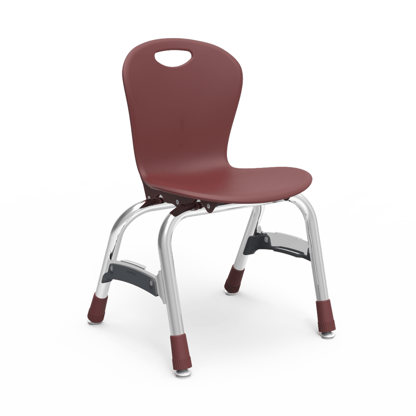 Virco ZU413 - Zuma Series 4-Legged Ergonomic Stack Chair, Contoured Seat/Back - 13" Seat Height (Virco ZU413) - SchoolOutlet