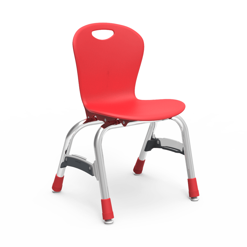 Virco ZU413 - Zuma Series 4-Legged Ergonomic Stack Chair, Contoured Seat/Back - 13" Seat Height (Virco ZU413) - SchoolOutlet