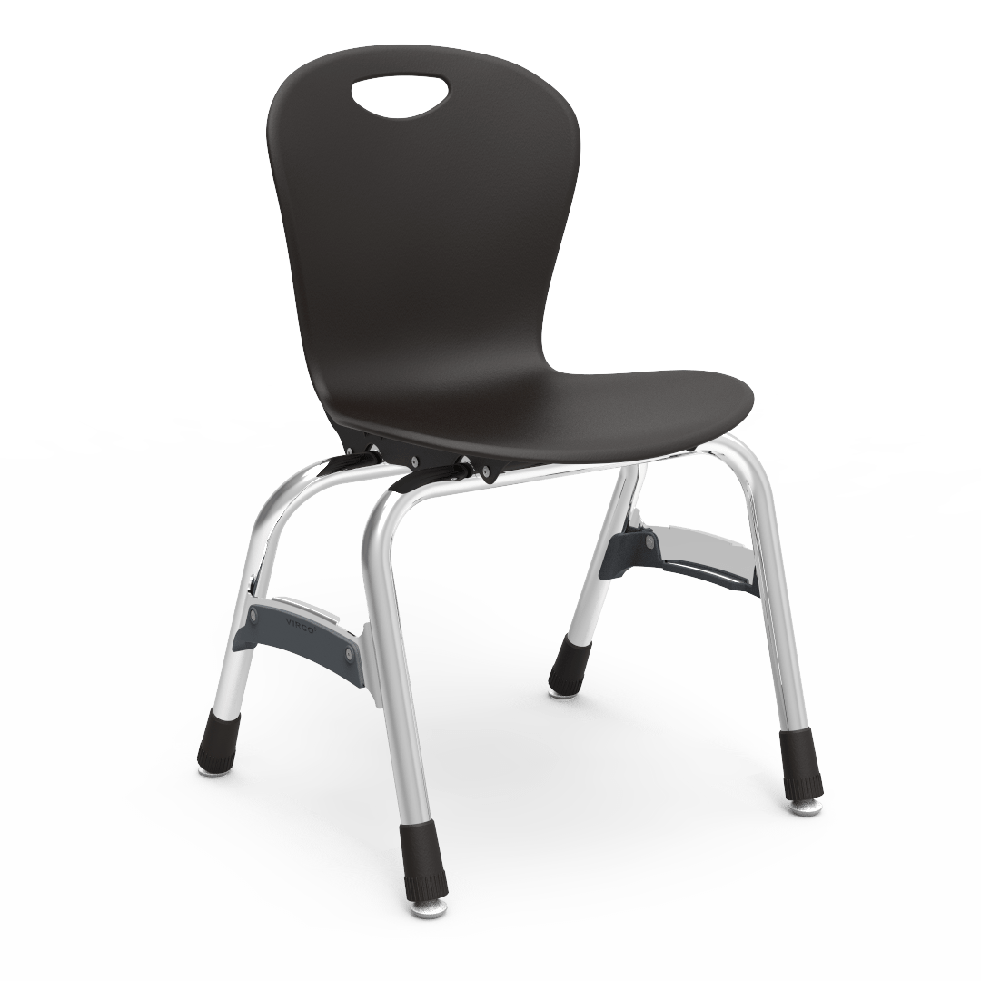 Virco ZU415 - Zuma Series 4-Legged Ergonomic Stack Chair, Contoured Seat/Back - 15" Seat Height (Virco ZU415) - SchoolOutlet