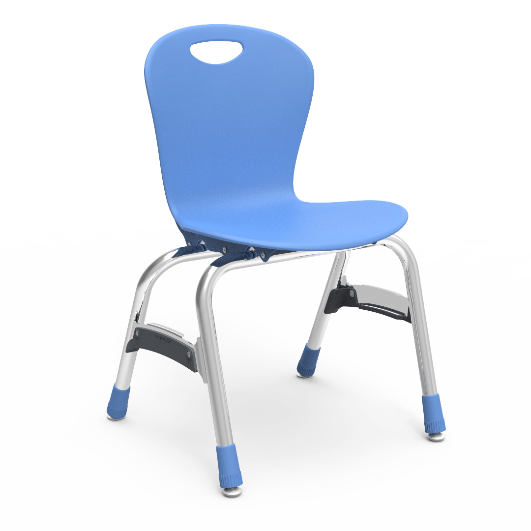 Virco ZU415 - Zuma Series 4-Legged Ergonomic Stack Chair, Contoured Seat/Back - 15" Seat Height (Virco ZU415) - SchoolOutlet