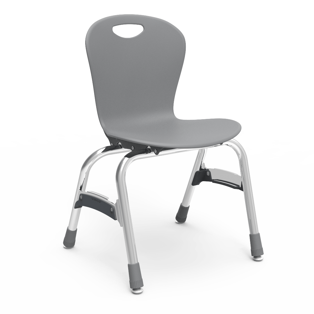 Virco ZU415 - Zuma Series 4-Legged Ergonomic Stack Chair, Contoured Seat/Back - 15" Seat Height (Virco ZU415) - SchoolOutlet