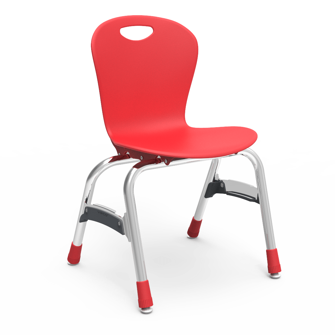 Virco ZU415 - Zuma Series 4-Legged Ergonomic Stack Chair, Contoured Seat/Back - 15" Seat Height (Virco ZU415) - SchoolOutlet