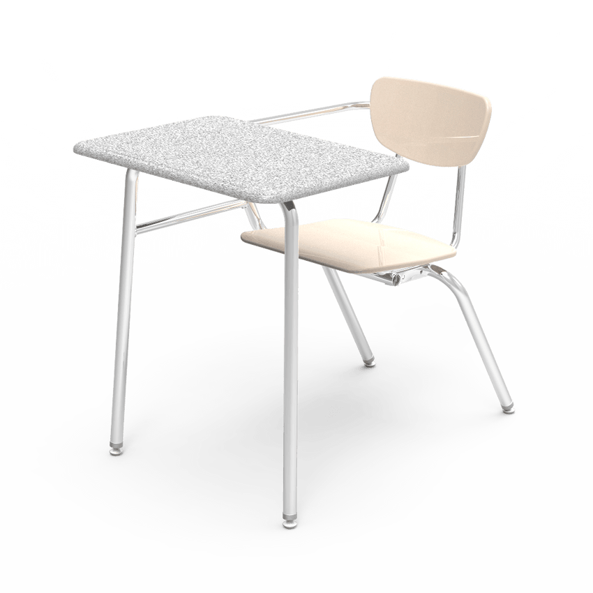Virco 3400NBRL - Combo Desk with 18" Hard Plastic Seat, 18" x 24" Laminate Top, no bookrack (Virco 3400NBRL) - SchoolOutlet