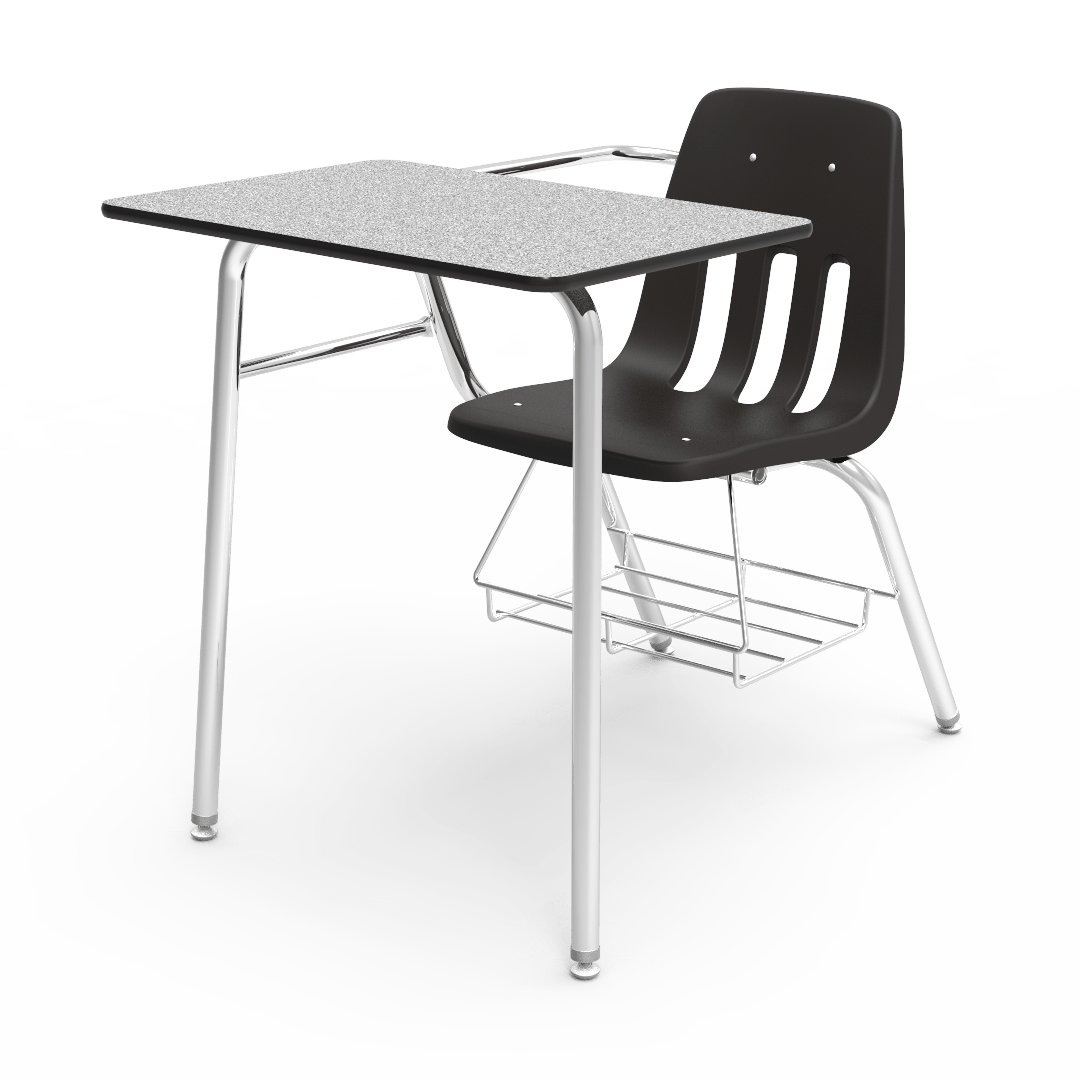 Virco 9400BR - In Stock - Student Combo Desk with 18" Seat, 18" x 24" High-Pressure Laminate Top, Bookrack for School and Classrooms - SchoolOutlet