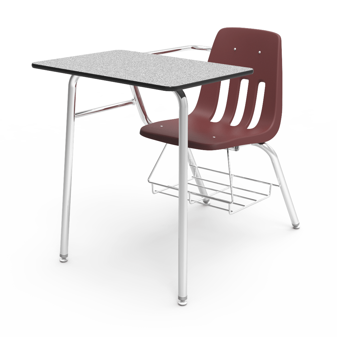 Virco 9400BR - In Stock - Student Combo Desk with 18" Seat, 18" x 24" High-Pressure Laminate Top, Bookrack for School and Classrooms - SchoolOutlet