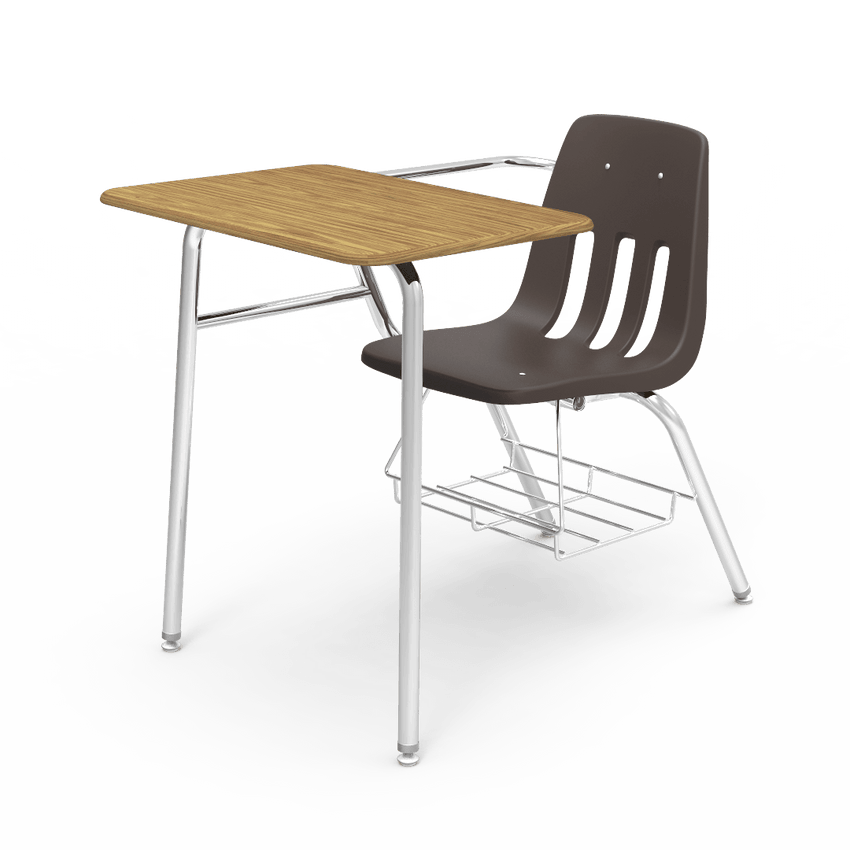 Virco 9400BRM Student Combo Desk with 18" Seat, 18" x 24" High-Pressure Hard Plastic Top, Bookrack for School and Classrooms - SchoolOutlet