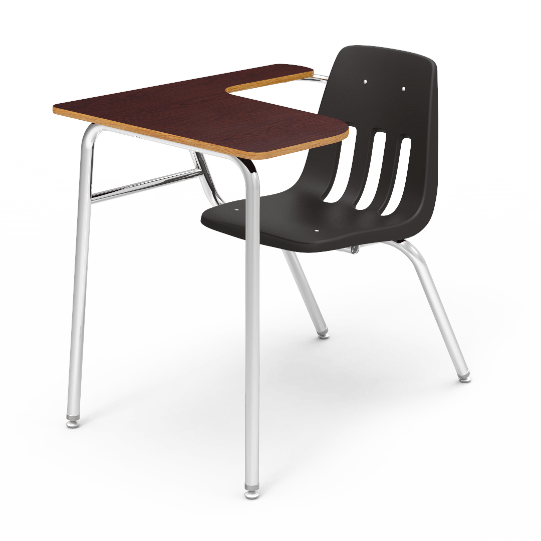 Virco 9400LANBR - Combo Desk with 18" Seat, Laminate Top with Arm support, No Bookrack (Virco 9400LANBR) - SchoolOutlet
