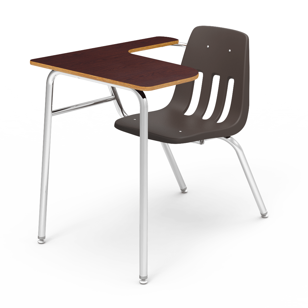 Virco 9400LANBR - Combo Desk with 18" Seat, Laminate Top with Arm support, No Bookrack (Virco 9400LANBR) - SchoolOutlet