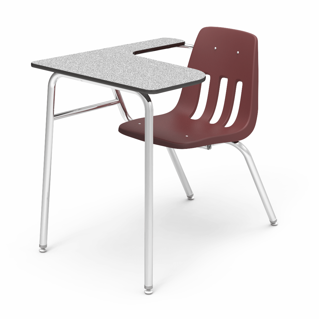 Virco 9400LANBR - Combo Desk with 18" Seat, Laminate Top with Arm support, No Bookrack (Virco 9400LANBR) - SchoolOutlet