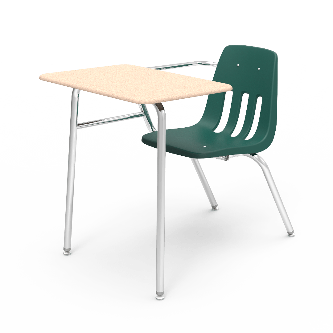 Virco 9400NBRM - Combo Desk with 18" Seat, 18" x 24" Hard Plastic Top, No Bookrack (Virco 9400NBRM) - SchoolOutlet