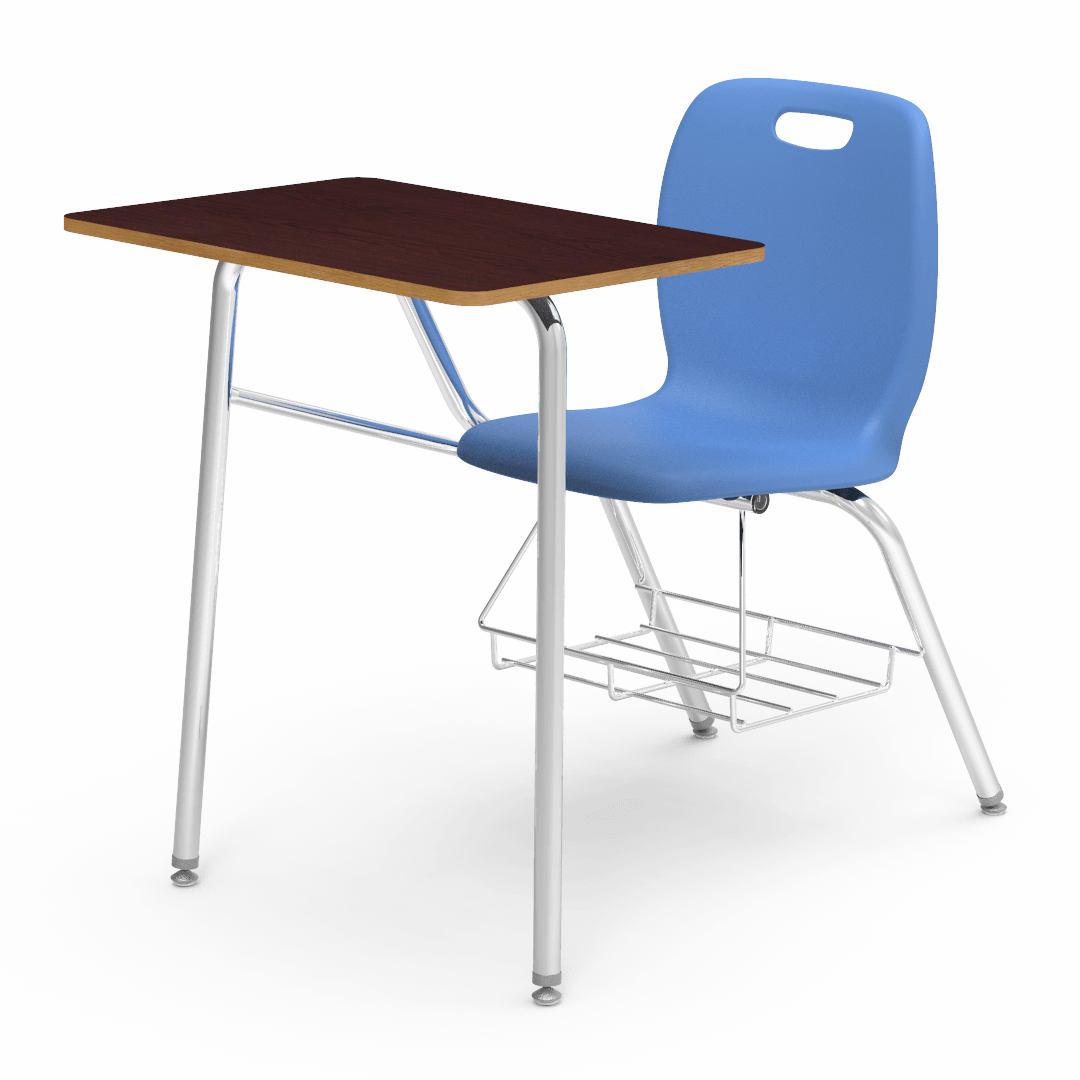 Virco N2 Series Combo School Desk - Laminate Top (Virco N240BR) - SchoolOutlet