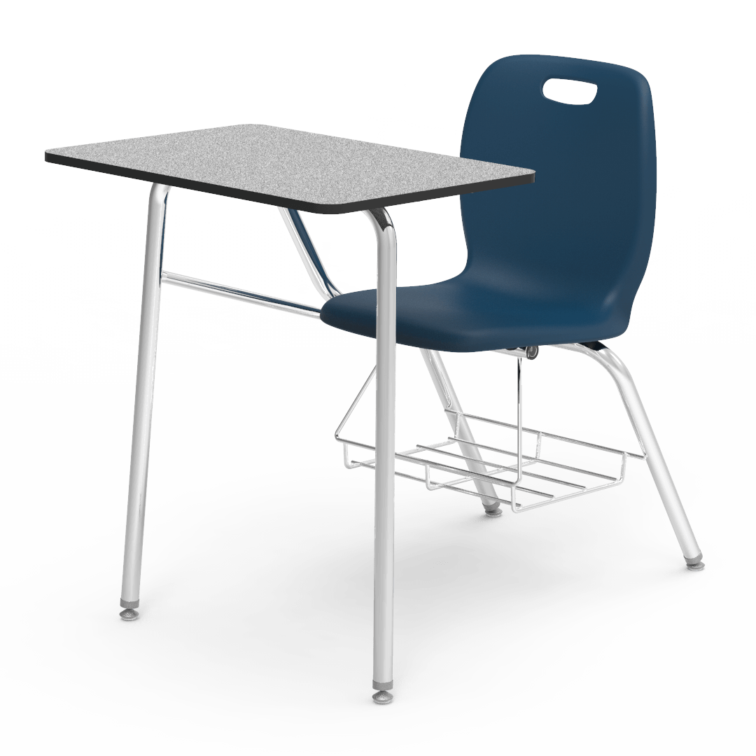 Virco N2 Series Combo School Desk - Laminate Top (Virco N240BR) - SchoolOutlet