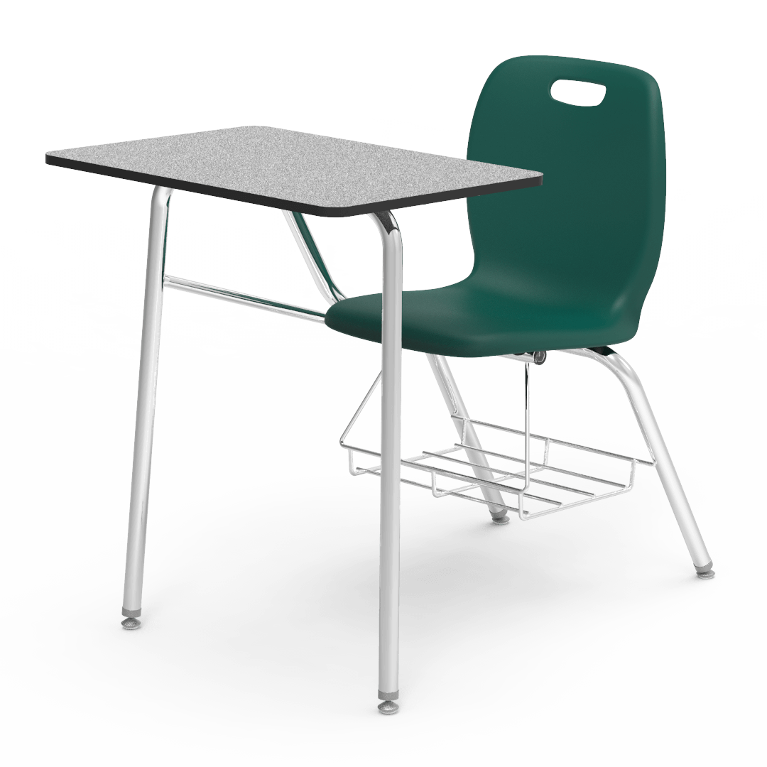 Virco N2 Series Combo School Desk - Laminate Top (Virco N240BR) - SchoolOutlet