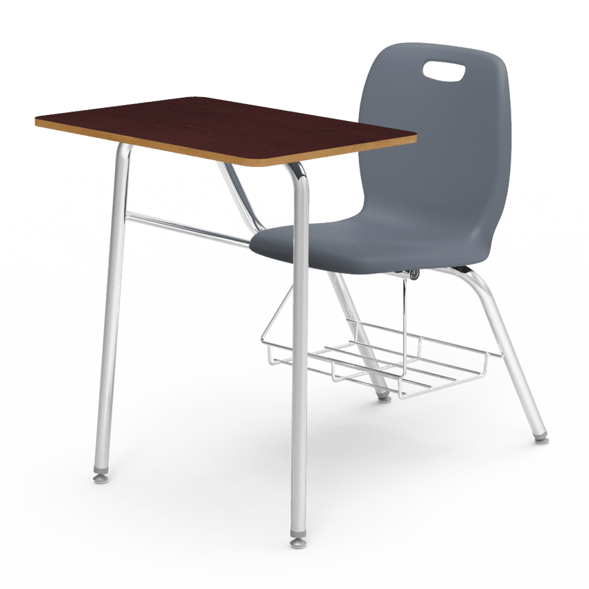 Virco N2 Series Combo School Desk - Laminate Top (Virco N240BR) - SchoolOutlet